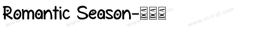 Romantic Season字体转换